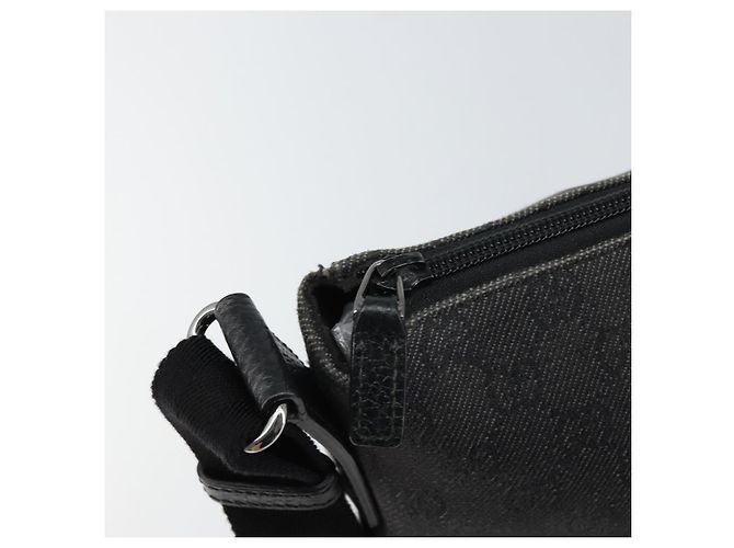 GUCCI GG Canvas Schultertasche Schwarz Silber 374411 Auth 160564 - Ansicht 10