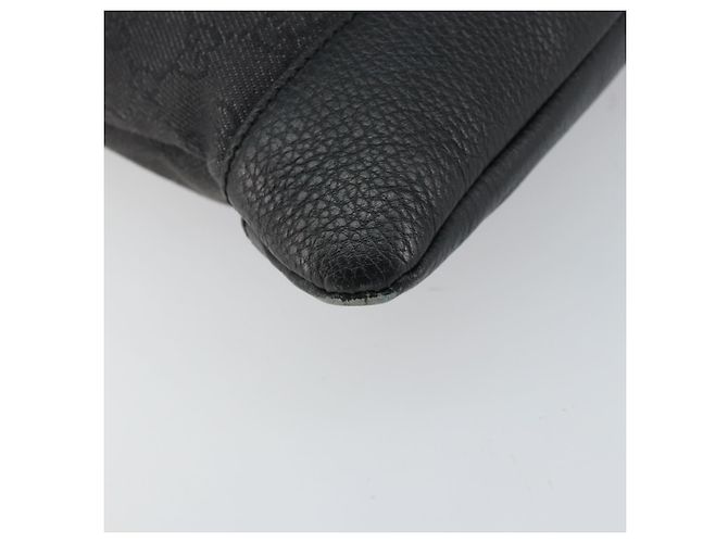 GUCCI GG Canvas Schultertasche Schwarz Silber 374411 Auth 160564 - Ansicht 15