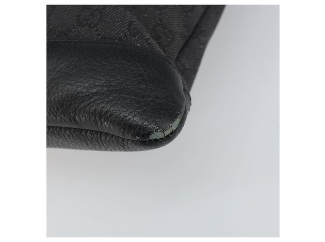 GUCCI GG Canvas Schultertasche Schwarz Silber 374411 Auth 160564 - Ansicht 9