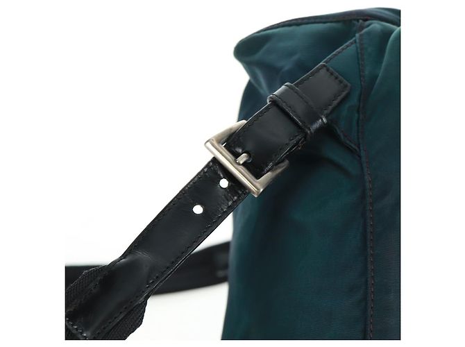 PRADA Rucksack aus Nylon grün silber authentisch 161433 - Ansicht 10
