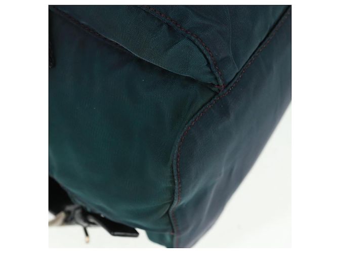 PRADA Rucksack aus Nylon grün silber authentisch 161433 - Ansicht 15