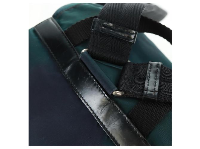 PRADA Rucksack aus Nylon grün silber authentisch 161433 - Ansicht 19