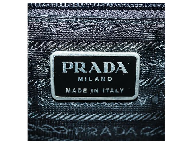 PRADA Rucksack aus Nylon grün silber authentisch 161433 - Ansicht 25