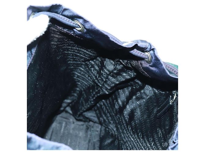 PRADA Rucksack aus Nylon grün silber authentisch 161433 - Ansicht 26