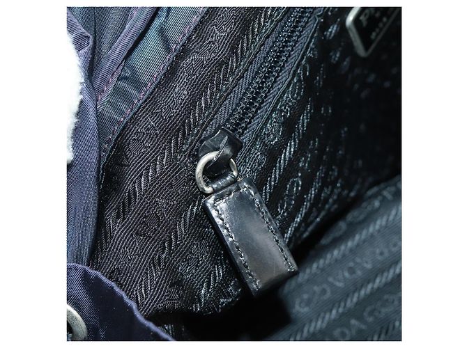 PRADA Rucksack aus Nylon grün silber authentisch 161433 - Ansicht 28