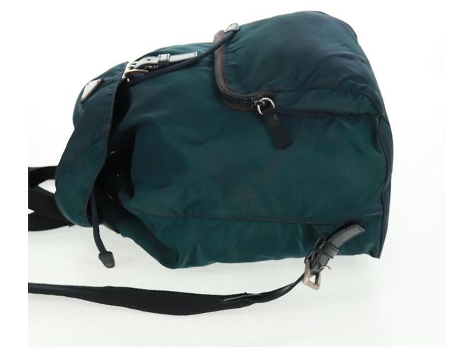 PRADA Rucksack aus Nylon grün silber authentisch 161433 - Ansicht 3