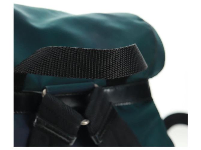 PRADA Rucksack aus Nylon grün silber authentisch 161433 - Ansicht 7
