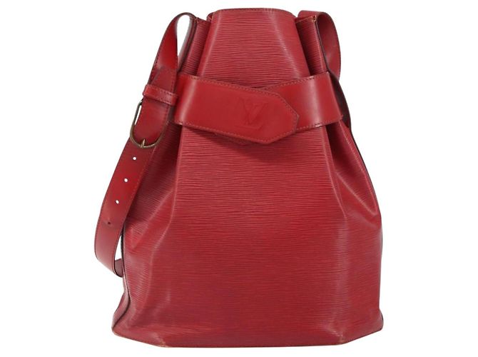 LOUIS VUITTON Bolsa de Ombro Epi GM Vermelha M80197 LV Auth 161138 Vermelho - vista 13