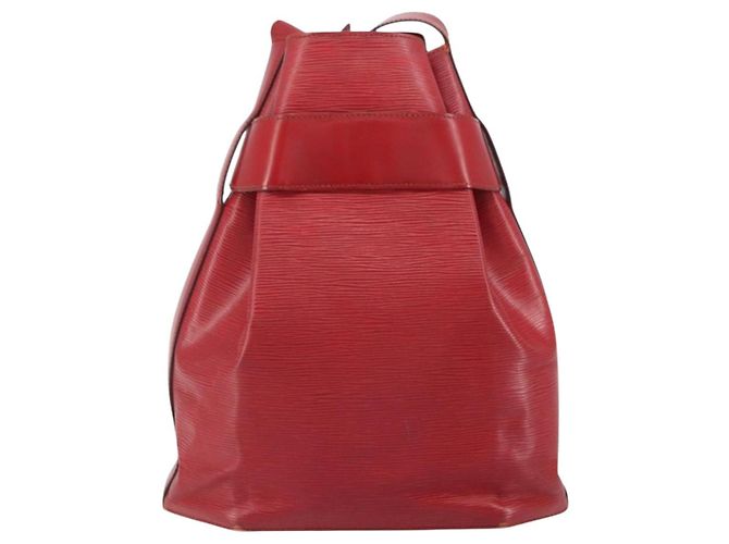 LOUIS VUITTON Bolsa de Ombro Epi GM Vermelha M80197 LV Auth 161138 Vermelho - vista 2