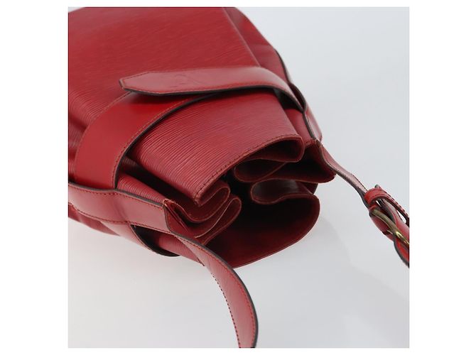 LOUIS VUITTON Bolsa de Ombro Epi GM Vermelha M80197 LV Auth 161138 Vermelho - vista 6