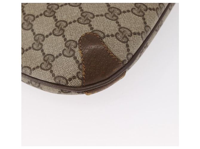 Borsa a Spalla Gucci GG Supreme Web Sherry Line PVC Beige 89 02 026 Auth 161386 - vista 15
