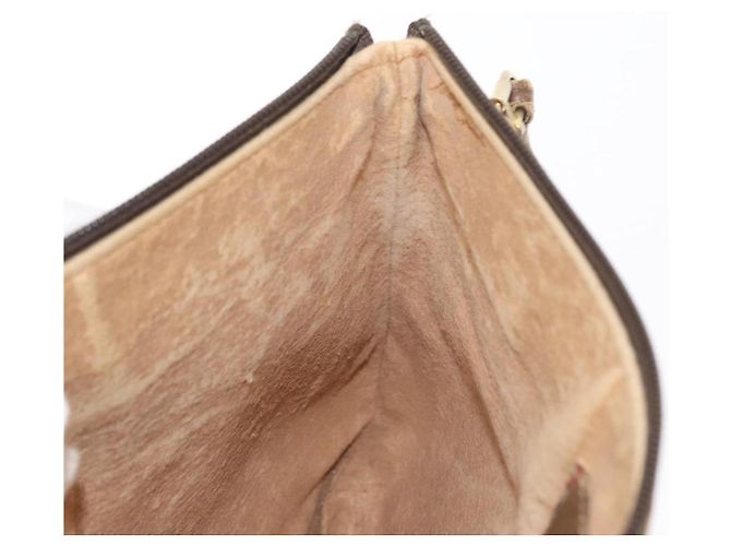 Borsa a Spalla Gucci GG Supreme Web Sherry Line PVC Beige 89 02 026 Auth 161386 - vista 22