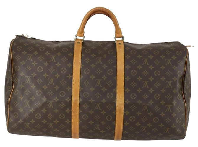 LOUIS VUITTON Borsa Boston Monogram Keepall 60 M41422 LV Auth 159339 Monogramma - vista 2