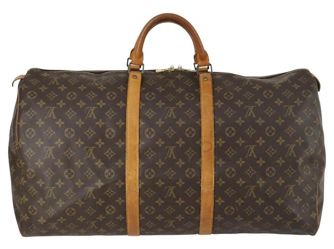LOUIS VUITTON Borsa Boston Monogram Keepall 60 M41422 Auth LV am10371 Monogramma - vista 2