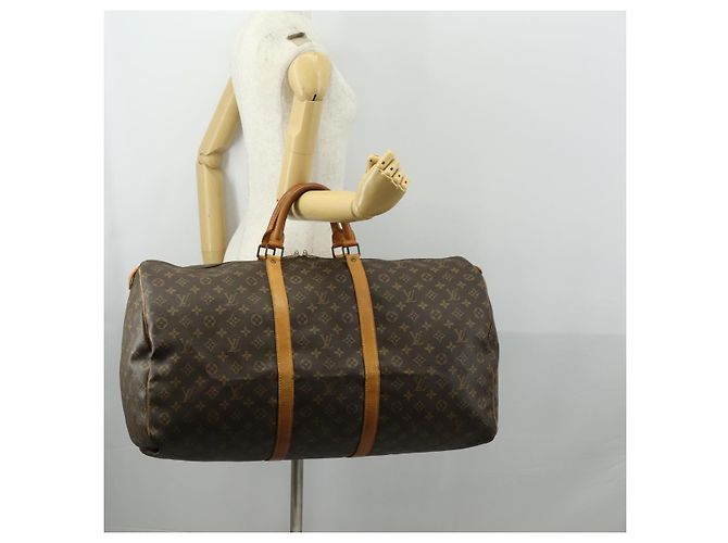 LOUIS VUITTON Borsa Boston Monogram Keepall 60 M41422 Auth LV am10371 Monogramma - vista 22