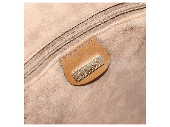 Gucci Borsa a Spalla Micro GG Supreme PVC Beige Oro 001 115 0933 Auth 161767 D'oro - vista 18