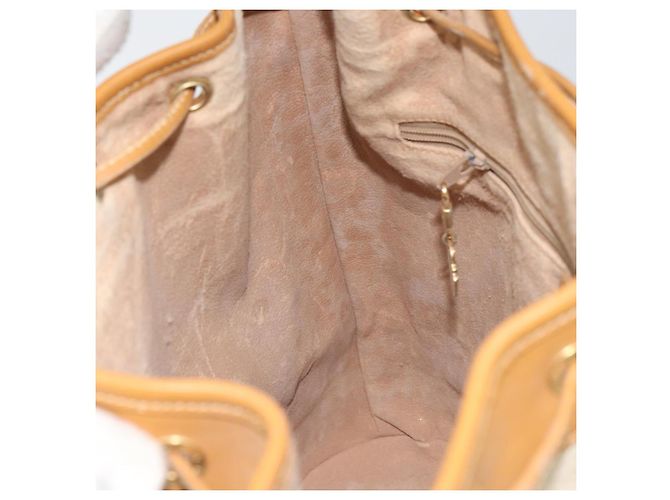 Gucci Borsa a Spalla Micro GG Supreme PVC Beige Oro 001 115 0933 Auth 161767 D'oro - vista 20