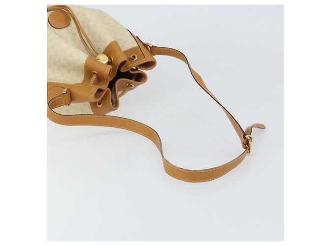 Gucci Borsa a Spalla Micro GG Supreme PVC Beige Oro 001 115 0933 Auth 161767 D'oro - vista 7