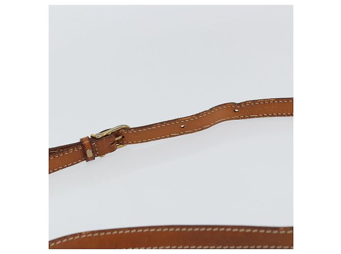 Céline Borsa a Spalla in Tela Macadam CELINE in Pelle PVC Marrone Oro Auth 161002 D'oro - vista 8