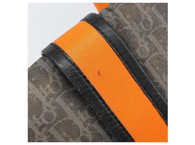 Bolsa de Ombro em Lona Trotter Christian Dior Azul Marinho Prata Auth gh1474 - vista 10