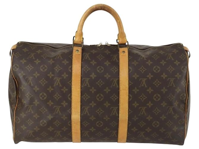 LOUIS VUITTON Bolsa Boston Monogram Keepall 50 M41426 Auth LV am10378 Monograma - vista 2
