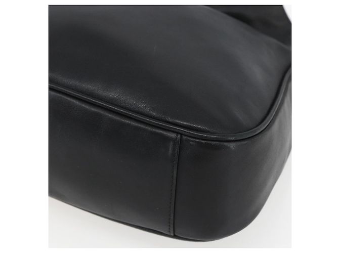 Borsa a mano in pelle Gucci Bamboo 2way Nera Oro 001 1705 1638 Auth 161481 - vista 15