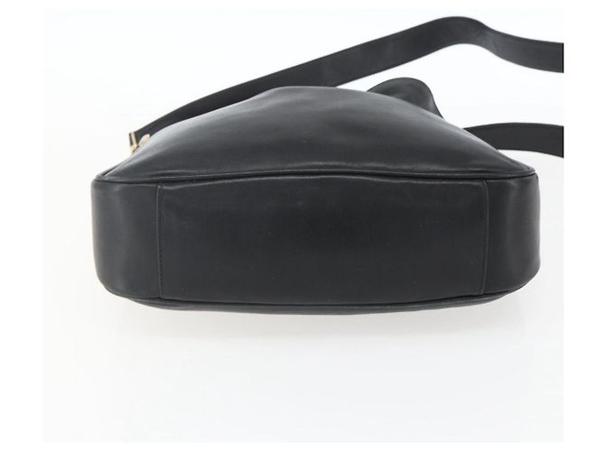 Borsa a mano in pelle Gucci Bamboo 2way Nera Oro 001 1705 1638 Auth 161481 - vista 5