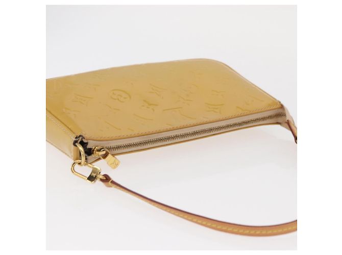 LOUIS VUITTON Pochette Accessori Vernis Borsa Accessorio Citrin LV Auth 161520 D'oro - vista 6
