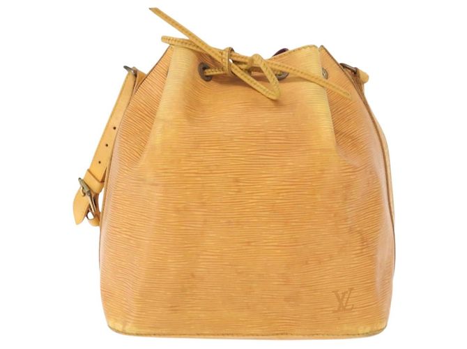 Noe LOUIS VUITTON Borsa a Spalla Petit Noé Epi Gialla M44109 LV Auth 161101 Giallo - vista 13