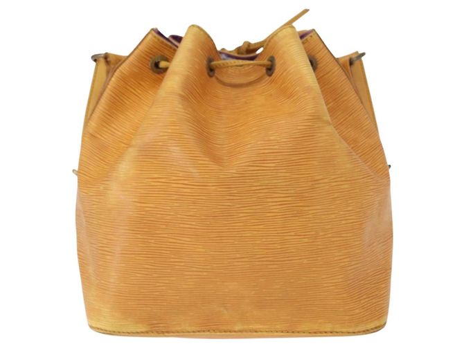Noe LOUIS VUITTON Borsa a Spalla Petit Noé Epi Gialla M44109 LV Auth 161101 Giallo - vista 2
