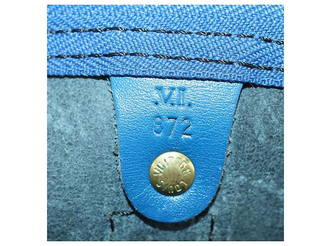 LOUIS VUITTON Epi Keepall 50 Borsa Boston Blu M42965 LV Auth th6515 - vista 12