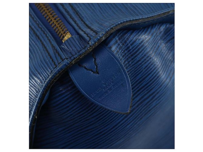 LOUIS VUITTON Epi Keepall 50 Borsa Boston Blu M42965 LV Auth th6515 - vista 18