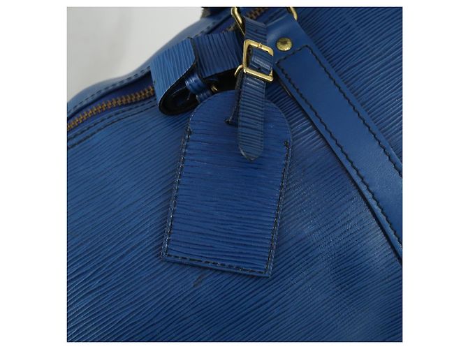 LOUIS VUITTON Epi Keepall 50 Borsa Boston Blu M42965 LV Auth th6515 - vista 19