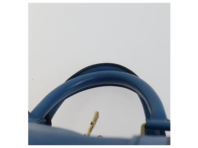 LOUIS VUITTON Epi Keepall 50 Borsa Boston Blu M42965 LV Auth th6515 - vista 8