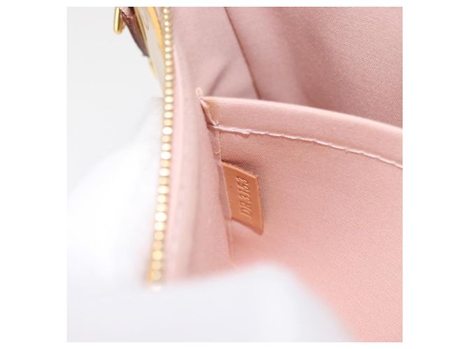 LOUIS VUITTON Pochette Accessoires Vernis Pouch Beige M90072 LV Auth hk3245 - vista 12
