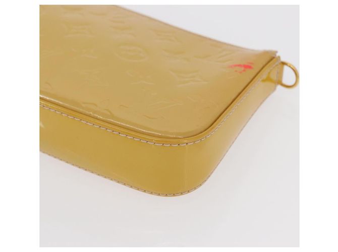 LOUIS VUITTON Pochette Accessoires Vernis Pouch Beige M90072 LV Auth hk3245 - vista 16