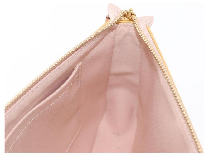 LOUIS VUITTON Pochette Accessoires Vernis Pouch Beige M90072 LV Auth hk3245 - vista 17