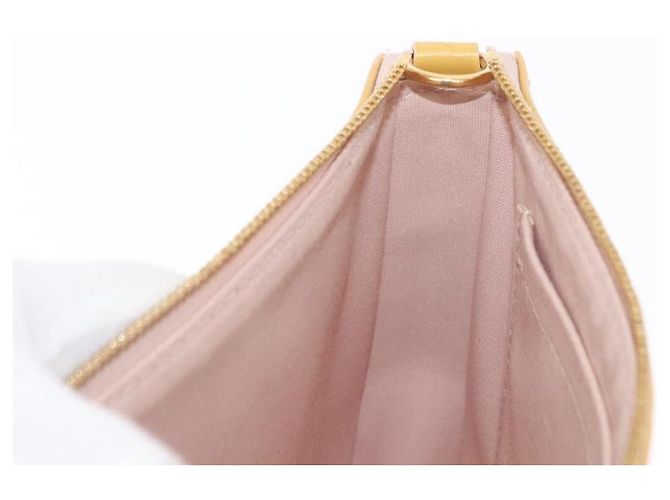 LOUIS VUITTON Pochette Accessoires Vernis Pouch Beige M90072 LV Auth hk3245 - vista 18