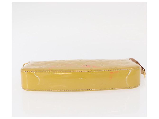 LOUIS VUITTON Pochette Accessoires Vernis Pouch Beige M90072 LV Auth hk3245 - vista 6