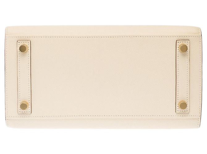 Hermès Borsa HERMES Birkin 25 in Pelle Beige - 102827 - vista 11