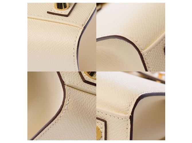 Hermès Borsa HERMES Birkin 25 in Pelle Beige - 102827 - vista 12