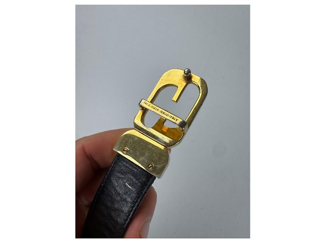 Vintage Gucci Ledergürtel Braun - Ansicht 3