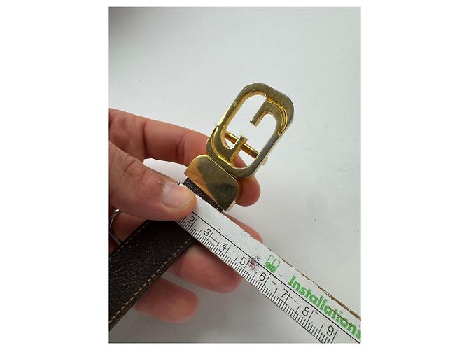 Vintage Gucci Ledergürtel Braun - Ansicht 8