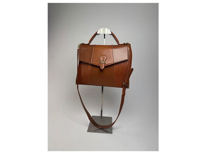 Vintage Courreges 2-Wege-Handtasche braun - Ansicht 15