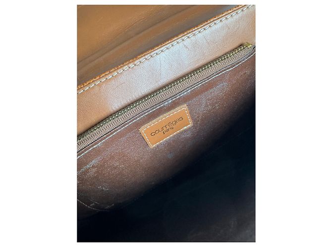 Vintage Courreges 2-Wege-Handtasche braun - Ansicht 4