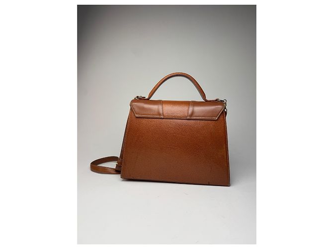 Vintage Courreges 2-Wege-Handtasche braun - Ansicht 9