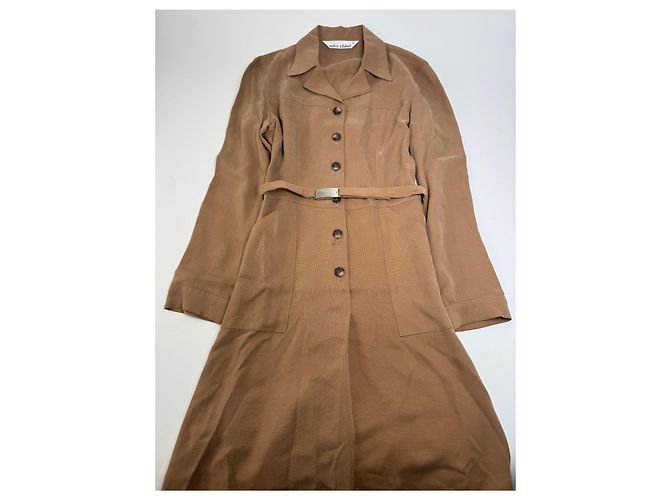 Chloé Trench coat vintage Chloe L marrone - vista 3