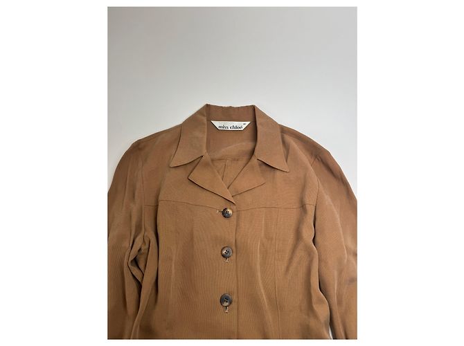 Chloé Trench coat vintage Chloe L marrone - vista 6