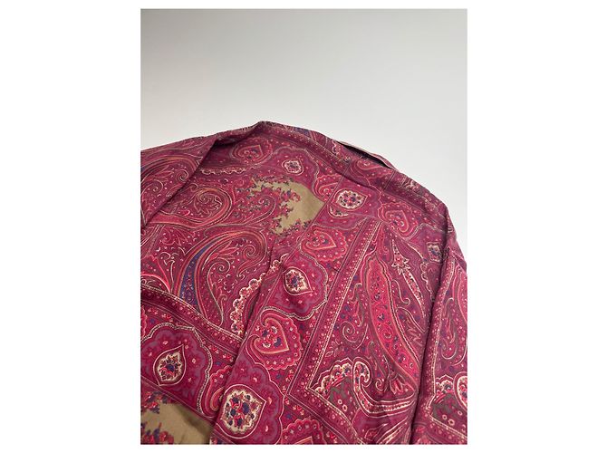 Twin set vintage Etro monogramma paisley viola L - vista 15