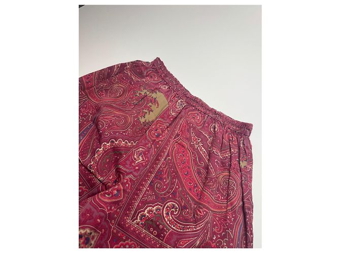 Twin set vintage Etro monogramma paisley viola L - vista 4